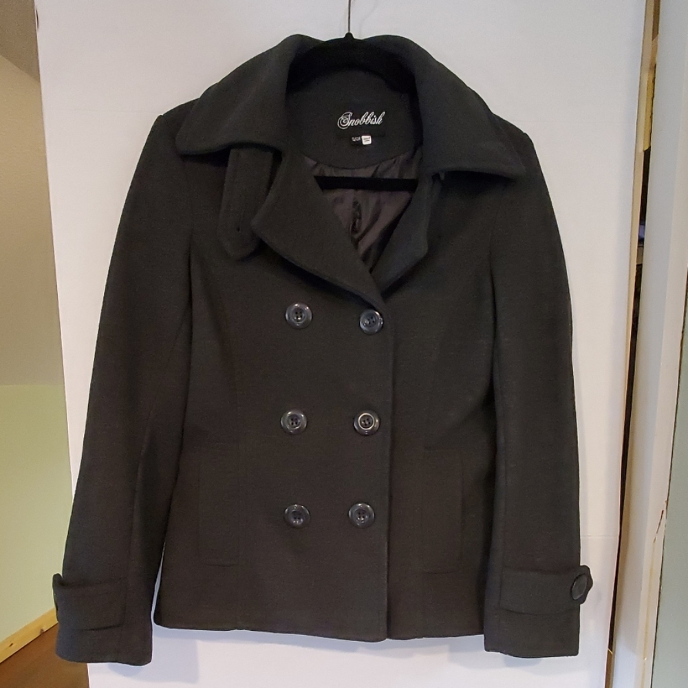 Snobbish Peacoat Jacket Dark Gray Size S/CH